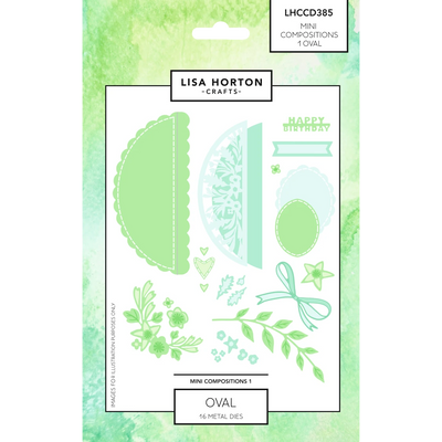 Mini Composition Layout Dies - Set A (Oval)