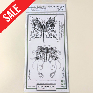 Lisa Horton Crafts Majestic Butterflies Stamp