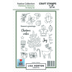 Christmas Elements A5 Stamp Set