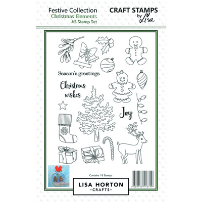 Christmas Elements A5 Stamp Set