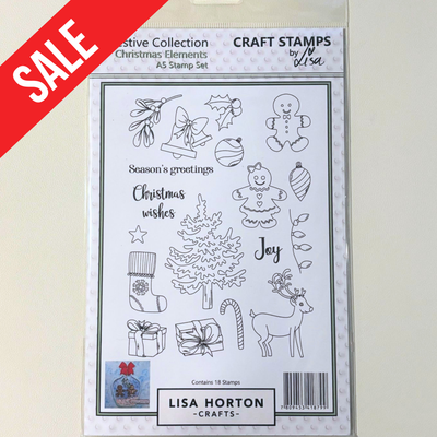 Lisa Horton Crafts Christmas Elements A5 Stamp Set