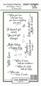 Be Happy DL Stamp Set - Part 2