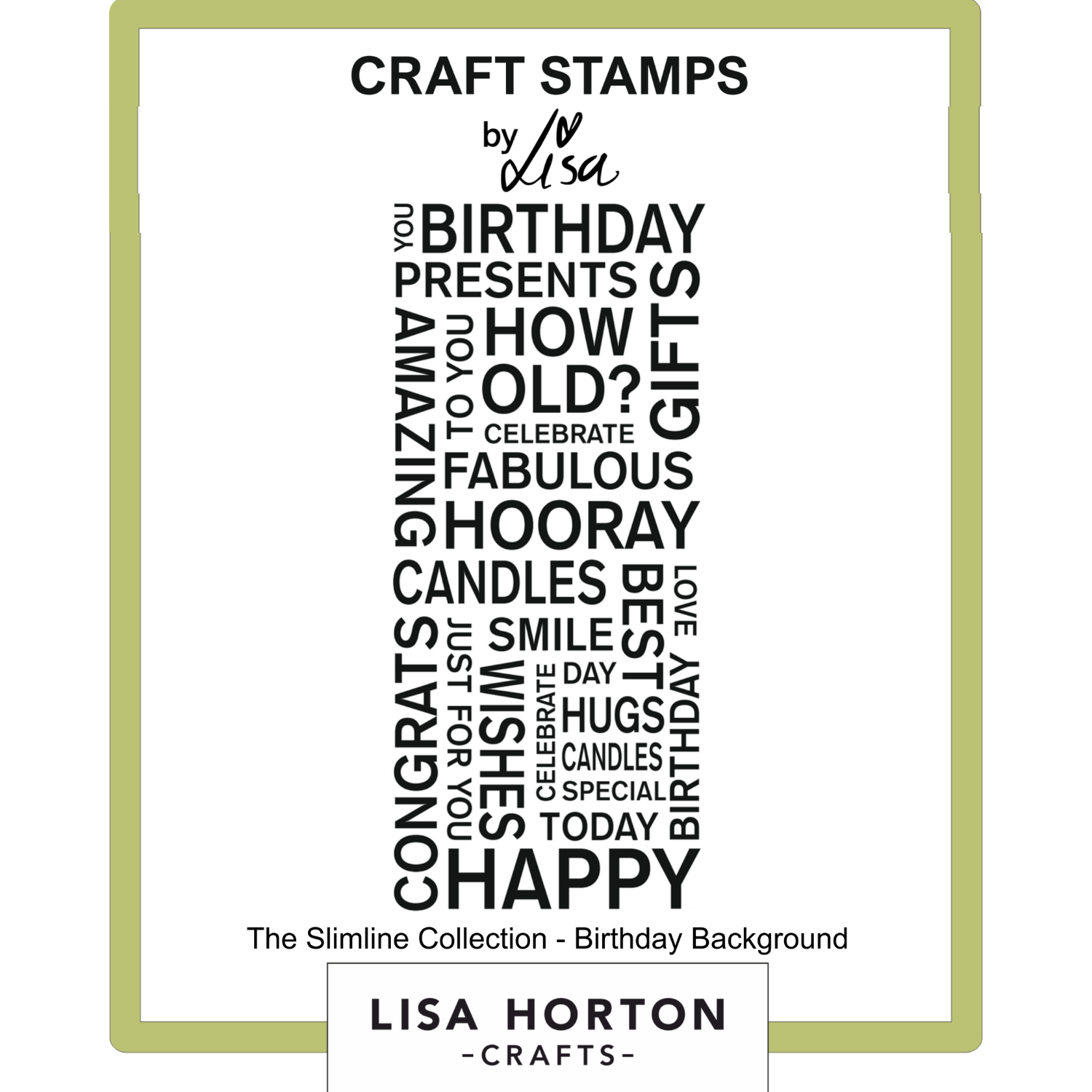 Birthday Background DL stamp