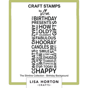 Birthday Background DL stamp