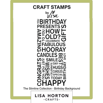 Birthday Background DL stamp