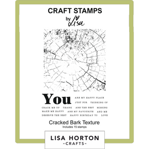 Cracked Bark Texture A5 Stamp Set