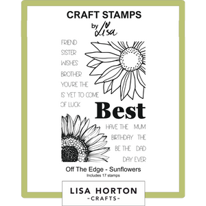 Off the Edge Sunflowers A5 Stamp Set