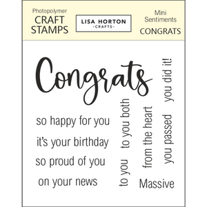 Mini Sentiments - Congrats