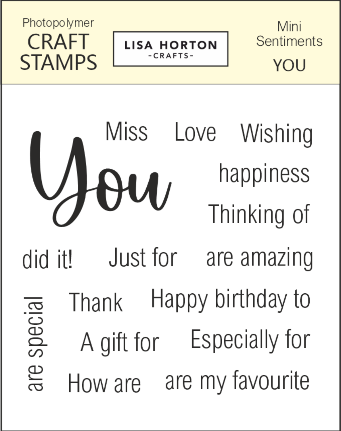 Mini Sentiments - You