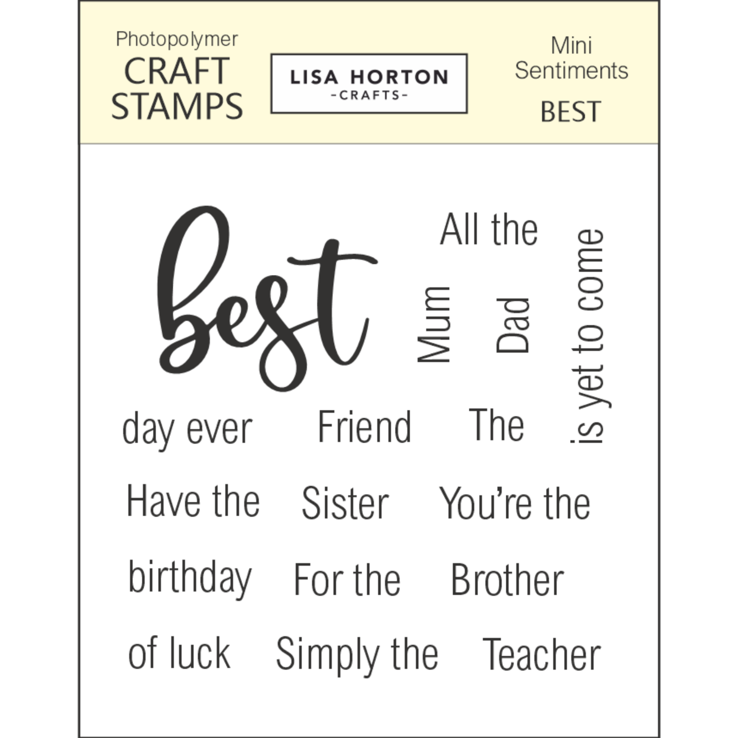Mini Sentiments - Best