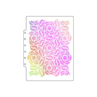 Lisa Horton Crafts A5 Wavy Blooms Stencil