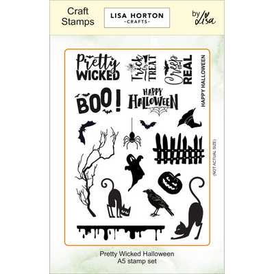 Pretty Wicked Halloween A5 Stamp Set