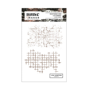 Lisa Horton Crafts Muse & Maker Weather Grid A6 Clear Stamp Set