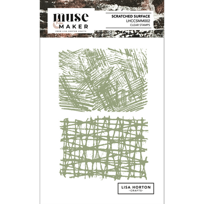 Muse & Maker Scratched Surface A6 Clear Stamp Set