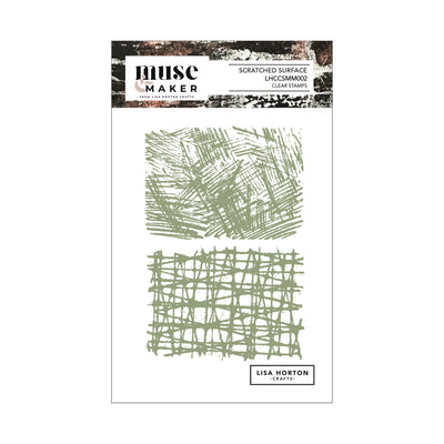 Lisa Horton Crafts Muse & Maker Scratched Surface A6 Clear Stamp Set