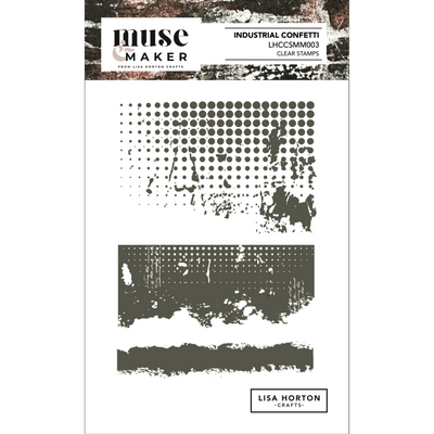 Muse & Maker Industrial Confetti A6 Clear Stamp Set