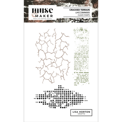 Muse & Maker Cracked Terrain A6 Clear Stamp Set
