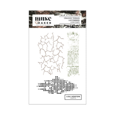 Lisa Horton Crafts Muse & Maker Cracked Terrain A6 Clear Stamp Set