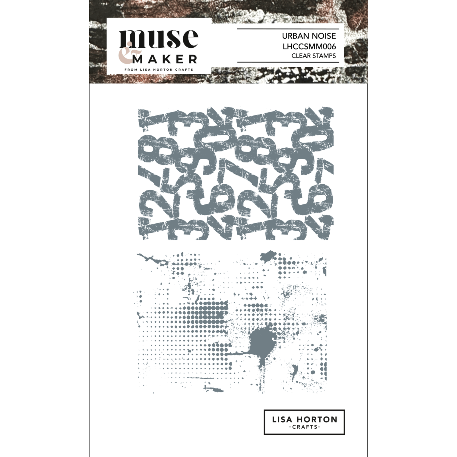 Muse & Maker Urban Noise A6 Clear Stamp Set