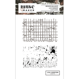 Muse & Maker Broken Balance A6 Clear Stamp Set