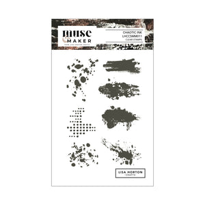 Lisa Horton Crafts Muse & Maker Chaotic Ink A6 Clear Stamp Set