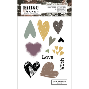 Muse & Maker Shattered Affection A6 Clear Stamp Set
