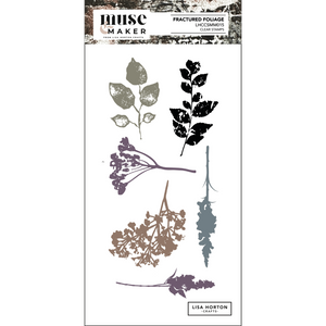 Muse & Maker Fractured Foliage DL Clear Stamp Set