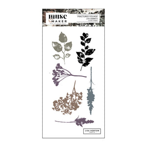 Lisa Horton Crafts Muse & Maker Fractured Foliage DL Clear Stamp Set