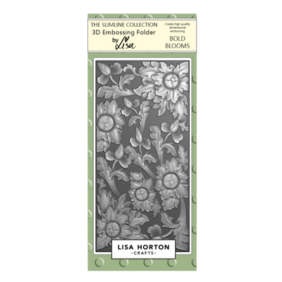 Lisa Horton Crafts Bold Blooms DL 3D Embossing Folder