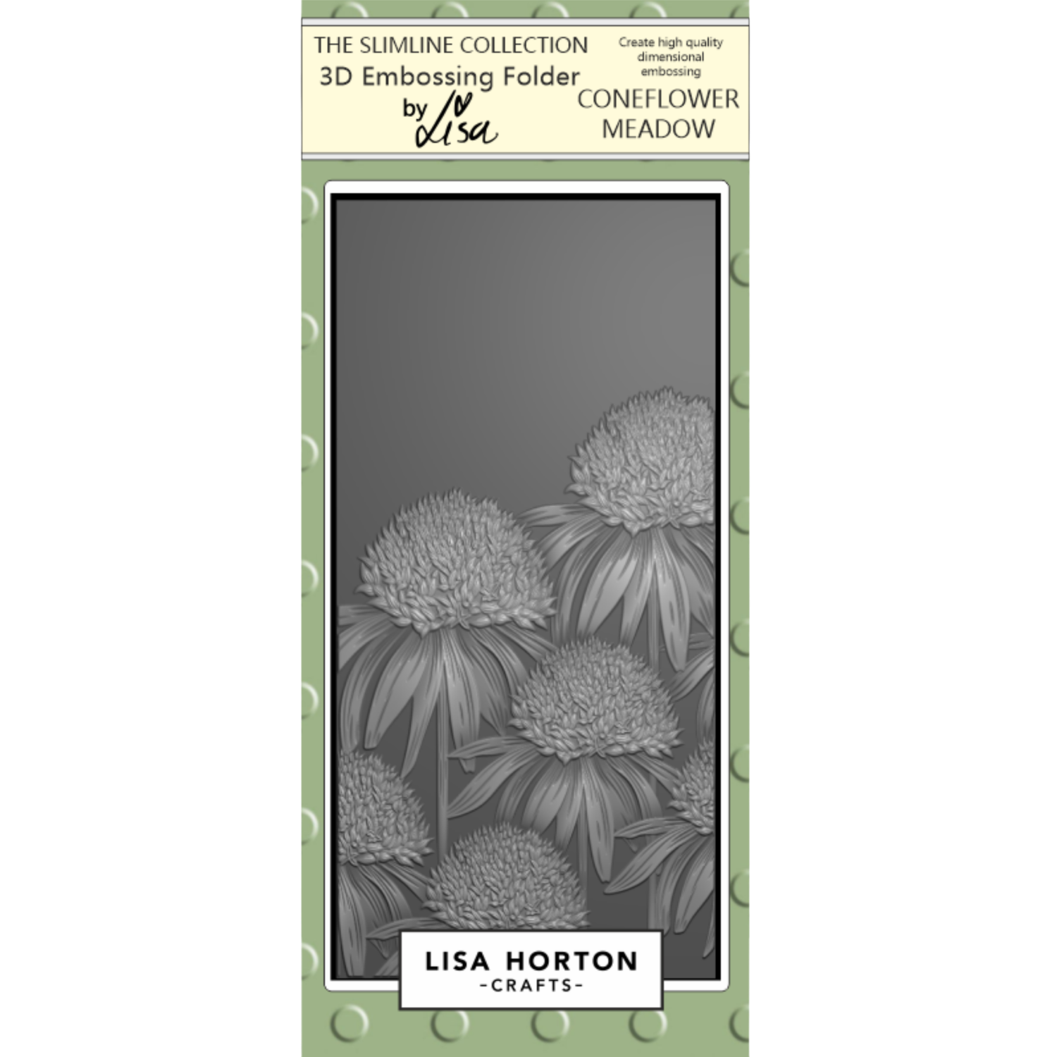 Coneflower Meadow DL 3D Embossing Folder