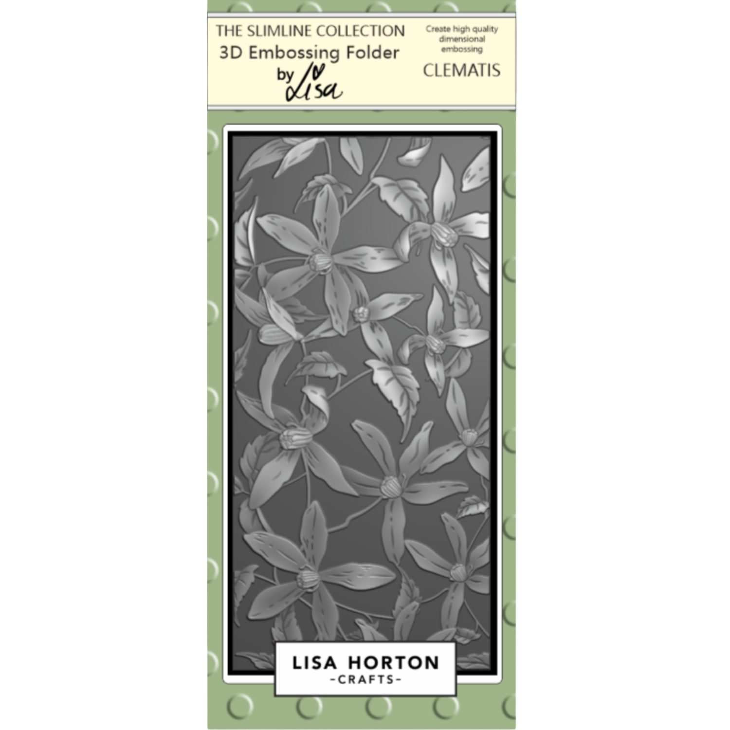 Clematis DL 3D Embossing Folder