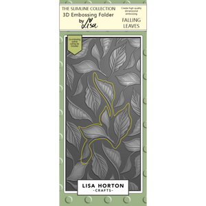Falling Leaves DL 3D Slimline Embossing Folder with Die