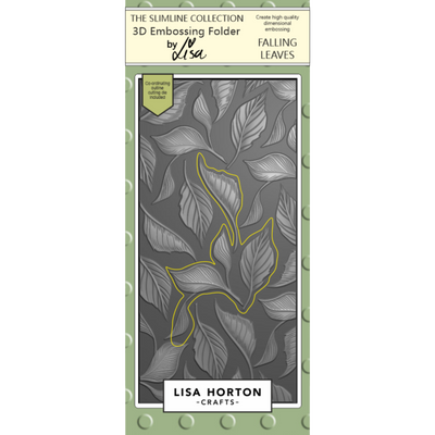 Falling Leaves DL 3D Slimline Embossing Folder with Die