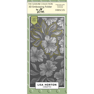 Hibiscus DL 3D Embossing Folder with Die