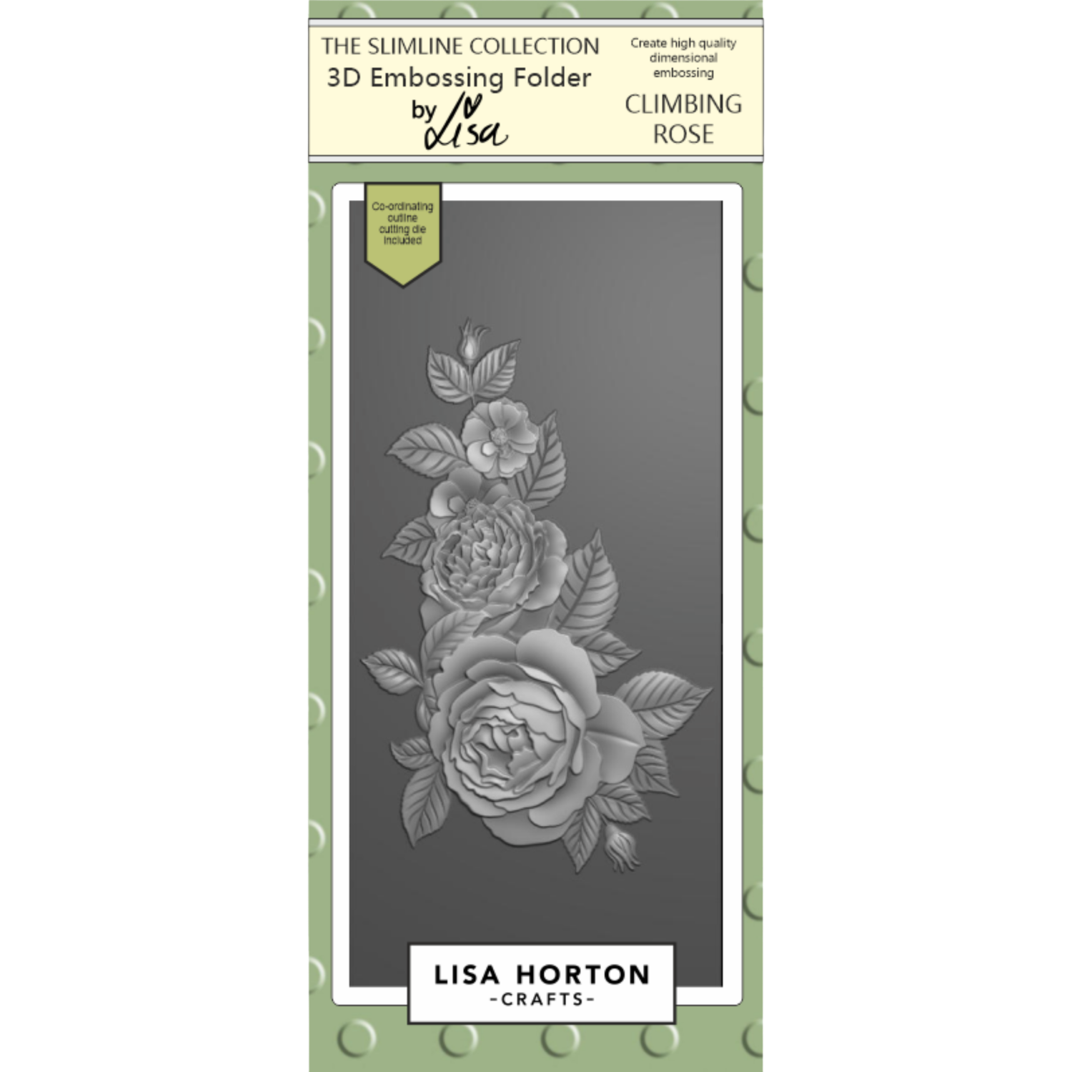Climbing Rose DL 3D Embossing Folder with Die