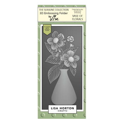 Lisa Horton Crafts Vase of Florals DL 3D Embossing Folder with Die