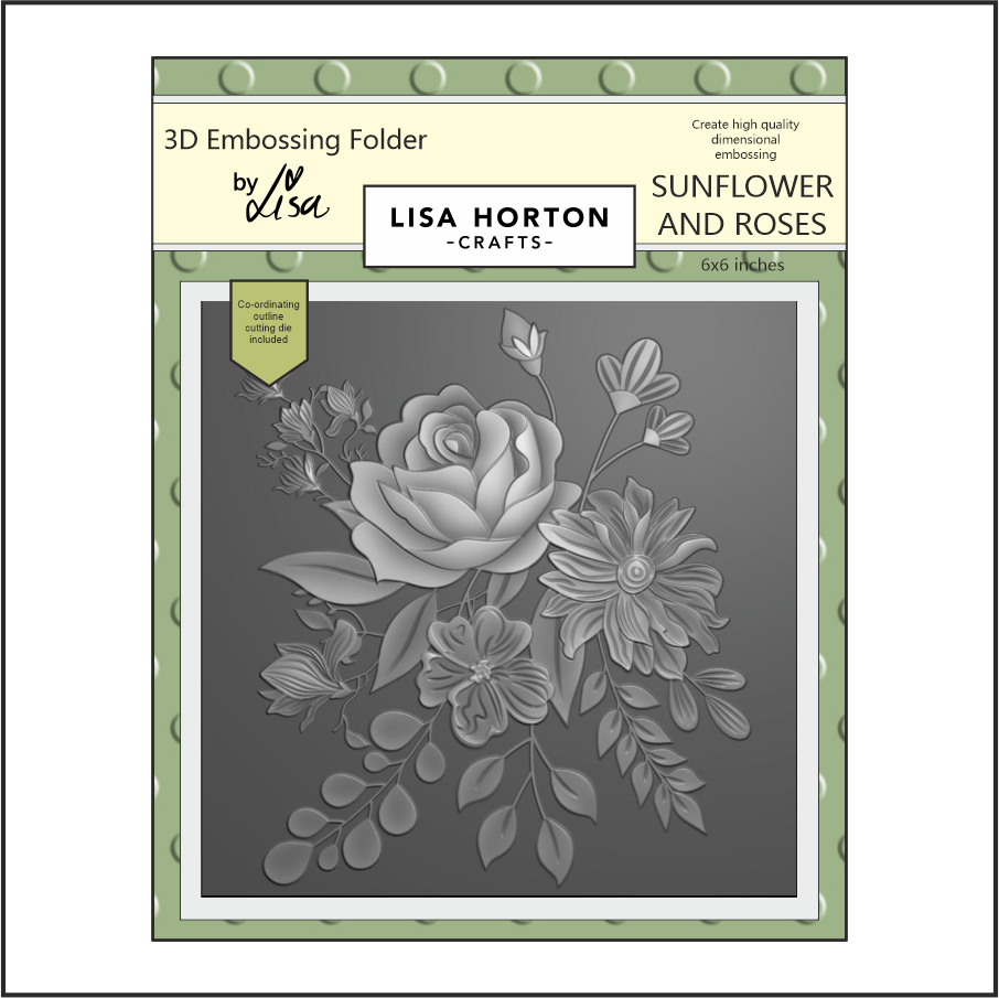 Lisa Horton Crafts Sunflower and Roses 6