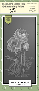 Wild Peony DL 3D Embossing Folder with Die
