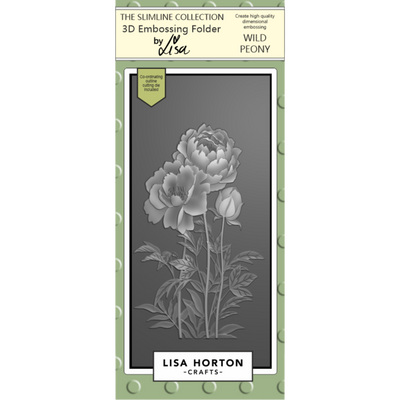 Wild Peony DL 3D Embossing Folder with Die