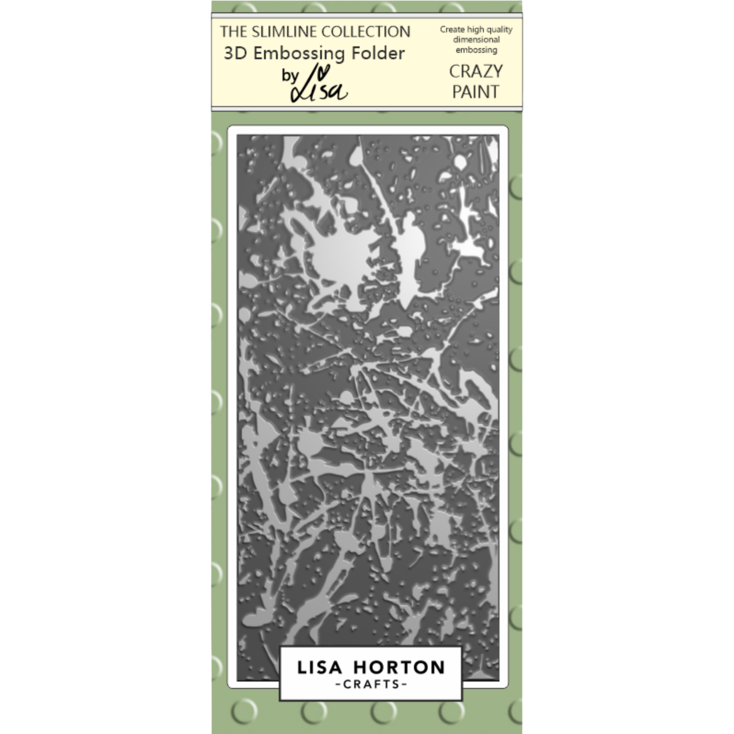 Crazy Paint DL 3D Embossing Folder