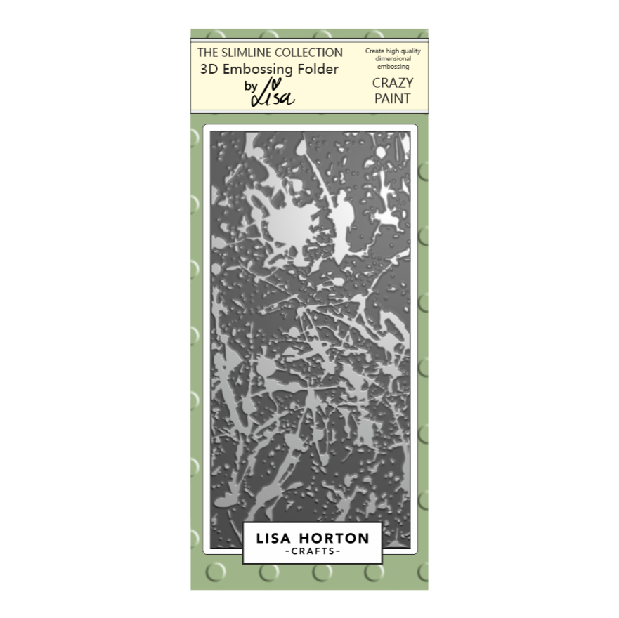 Lisa Horton Crafts Crazy Paint DL 3D Embossing Folder