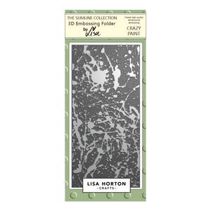 Lisa Horton Crafts Crazy Paint DL 3D Embossing Folder