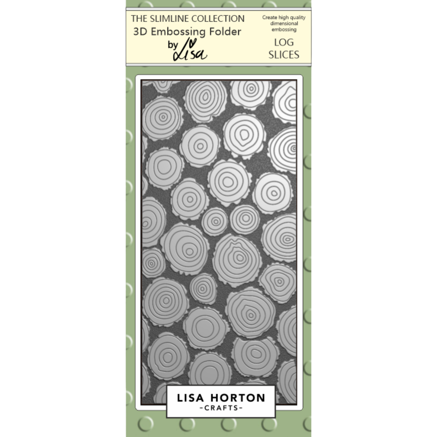 Log Slices DL 3D Embossing Folder