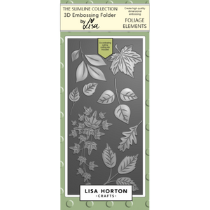 Foliage Elements DL 3D Embossing Folder with Die