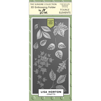 Foliage Elements DL 3D Embossing Folder with Die