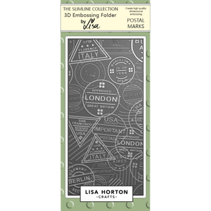 Postal Marks DL 3D Embossing Folder