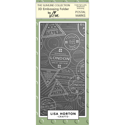 Postal Marks DL 3D Embossing Folder