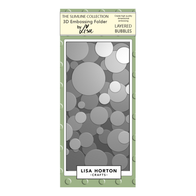 Lisa Horton Crafts Layered Bubbles DL 3D Embossing Folder