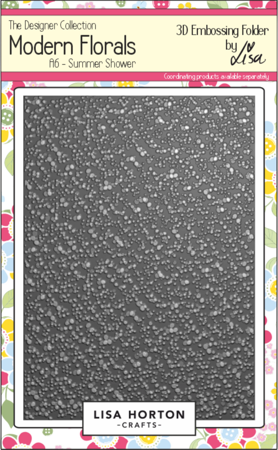 Modern Florals A6 Summer Shower 3D Embossing Folder