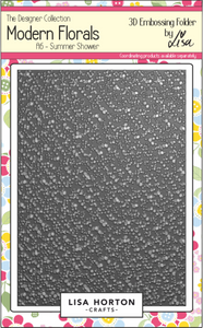 Modern Florals A6 Summer Shower 3D Embossing Folder